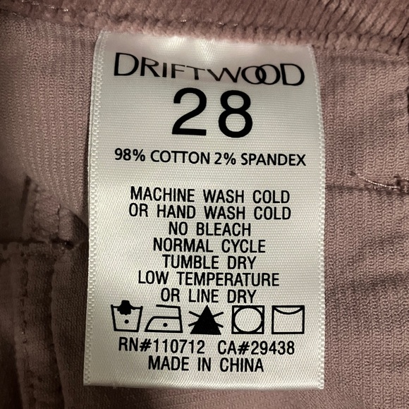 DRIFTWOOD Corduroy Pants in lilac - Picture 2 of 4